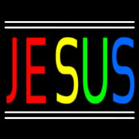 Jesus With Line Neonreclame