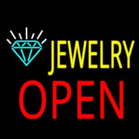 Jewelry Block Open Neonreclame