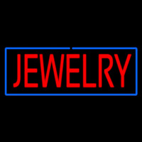 Jewelry Rectangle Blue Neonreclame