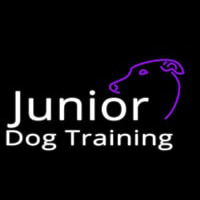 Junior Dog Training Logo Neonreclame