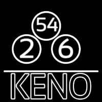 Keno With Ball Neonreclame