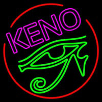 Keno With Eye Icon 2 Neonreclame