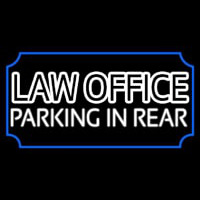 Law Office Parking In Rear Neonreclame