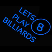 Lets Play Billiard Neonreclame