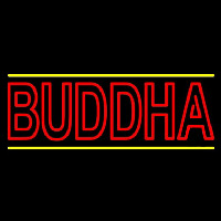 Lord Buddha With Lines Neonreclame