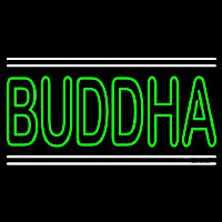 Lord Buddha With White Line Neonreclame