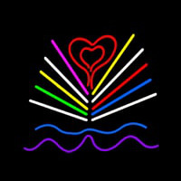 Love Book Logo Neonreclame