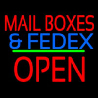 Mail Bo es And Fede  Open Block Green Line Neonreclame