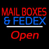 Mail Bo es And Fede  Open White Line Neonreclame