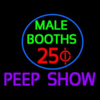 Male Booths Peep Show Neonreclame