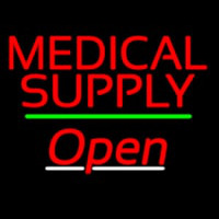 Medical Supply Open Green Line Neonreclame