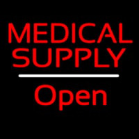 Medical Supply Open White Line Neonreclame