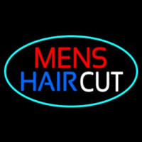 Mens Hair Cut Neonreclame