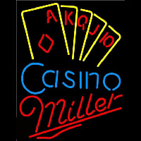 Miller Poker Casino Ace Series Beer Sign Neonreclame