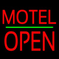 Motel Block Open Green Line Neonreclame