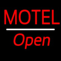 Motel Open White Line Neonreclame