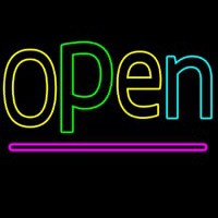 Multi Color Open Neonreclame