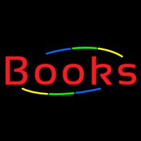 Multi Colored Books Neonreclame