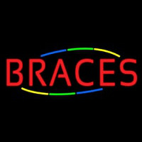 Multi Colored Deco Style Braces Neonreclame