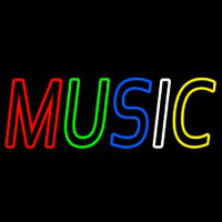 Multicolored Music Neonreclame