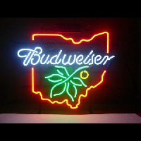 NEW BUDWEISER OHIO BUCKEYE Neonreclame