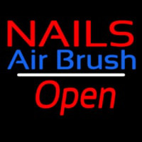 Nails Airbrush Open White Line Neonreclame