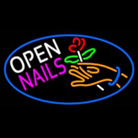 Nails Open Logo Neonreclame