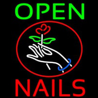 Nails Open Logo Neonreclame