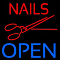 Nails Open With Scissors Neonreclame