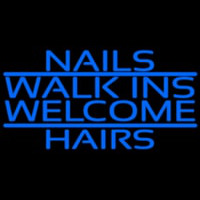 Nails Walk Ins Welcome Hairs Neonreclame