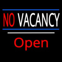 No Vacancy Open White Line Neonreclame