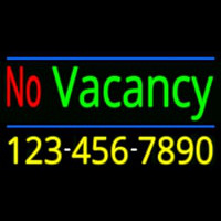 No Vacancy With Phone Number Neonreclame