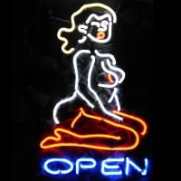 OPEN LIVE NUDES Sexy Girl Neonreclame