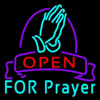 Open For Prayer Neonreclame