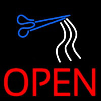 Open Haircut Neonreclame