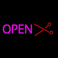 Open With Scissor Logo Neonreclame