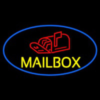 Oval Mailbo  With Logo Neonreclame