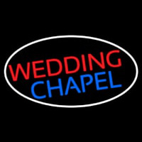 Oval Wedding Chapel Block Neonreclame