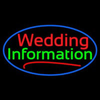 Oval Wedding Information Neonreclame