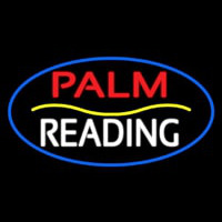 Palm Reading Yellow Line Neonreclame