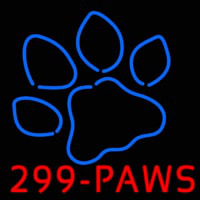 Paws With Logo Neonreclame