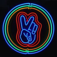 Peace with Circle Neonreclame