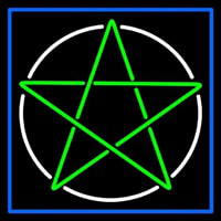 Pentacle With Border Neonreclame