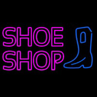 Pink Double Stroke Shoe Shop Neonreclame