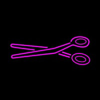 Pink Scissor Logo Neonreclame