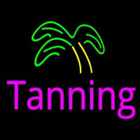 Pink Tanning Palm Tree Neonreclame