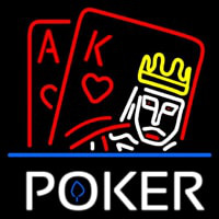 Poker With Border Neonreclame