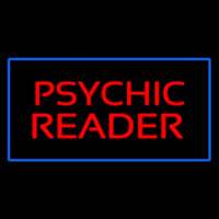 Psychic Reader Blue Rectangle Neonreclame