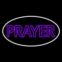 Purple Prayer With Border Neonreclame