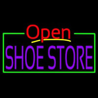 Purple Shoe Store Open Neonreclame